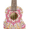 Ukelele de soprano Bamboo Pink Mandala B1E-PM