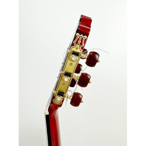 Guitarra Flamenca Hermanos Sanchis Solea Ciprés Roja con tapa de pino