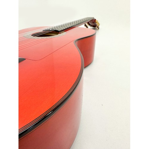 Guitarra Flamenca Hermanos Sanchis Solea Ciprés Roja con tapa de pino
