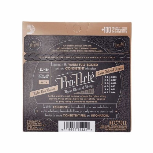 D´addario Pro-Arté EJ48 Juego de Cuerdas para Guitarra Clásica-Flamenca
