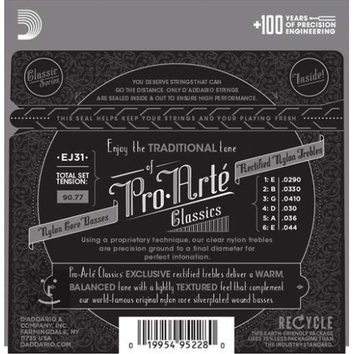 D´addario Pro-Arté EJ31 Juego de Cuerdas para Guitarra Clásica-Flamenca