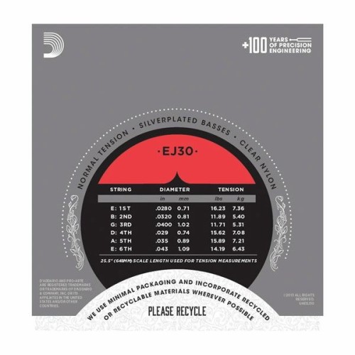 D´addario Pro-Arté EJ30 Juego de Cuerdas para Guitarra Clásica y Flamenca