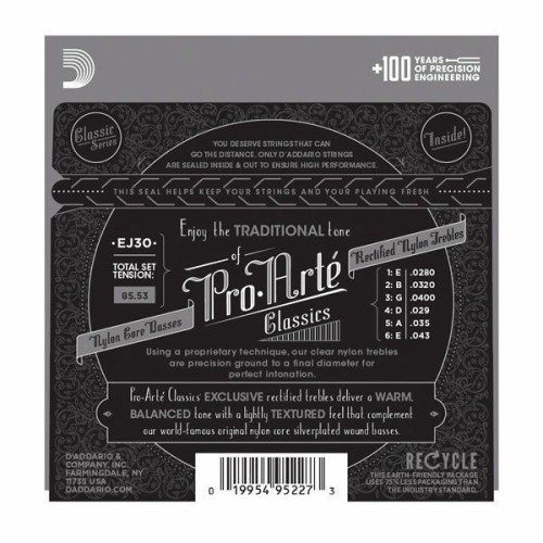 D´addario Pro-Arté EJ30 Juego de Cuerdas para Guitarra Clásica y Flamenca