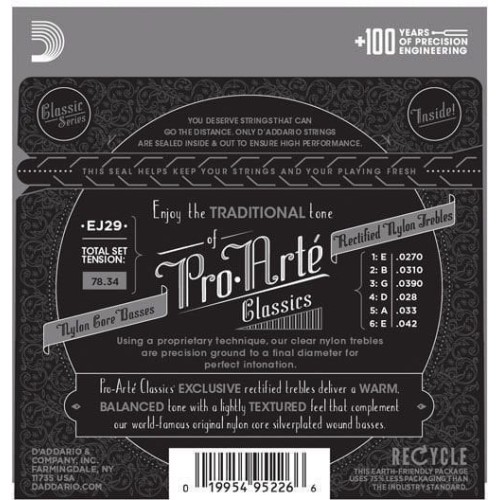 D´addario Pro-Arté EJ29 Juego de Cuerdas para Guitarra Clásica-Flamenca