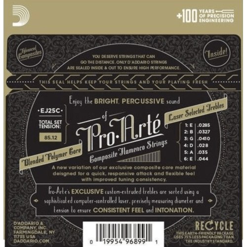 D´addario EJ25C Pro-Arté Juego de Cuerdas para Guitarra Flamenca