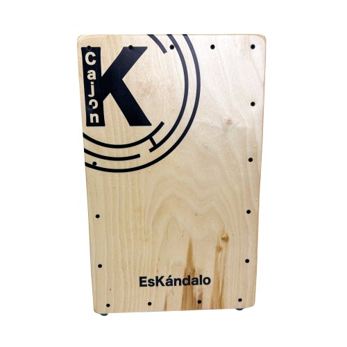 Cajón Flamenco EsKándalo Estudio con tapa Natural