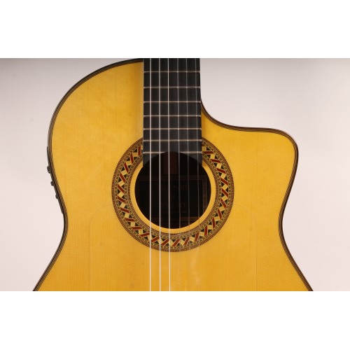 GUITARRA FLAMENCA ANTONIO DE TOLEDO ATF-17NECUT EN PALOSANTO CUTAWAY FISHMAN. Incluye funda 20mm