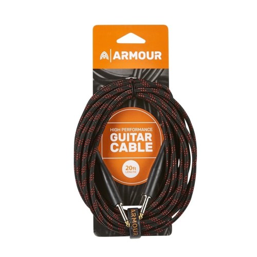 CABLE JACK - JACK 6M TELA ROJO Y NEGRO GW20R