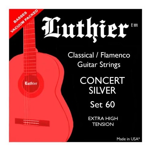 Juego de Cuerdas de Guitarra Luthier Concert Silver Set 60