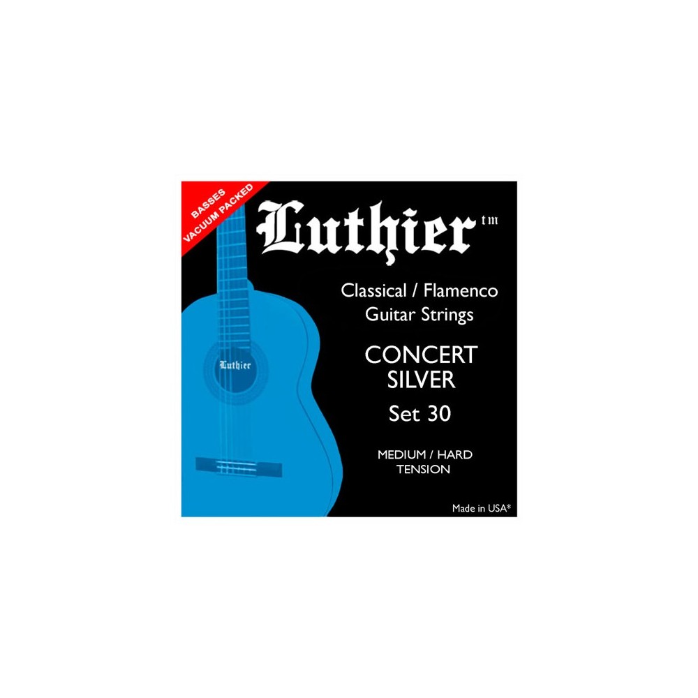 LUTHIER L-30 - Jeu de cordes guitare classique, Concert Silver, Tension  medium-hard - Rockamusic