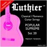 Luthier 20 Juego de Cuerdas de Guitarra Clásica y Flamenca.