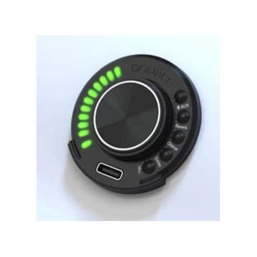 Previo de amplificación y autoamplificación "DOUBLE OS1" con efectos reverb, chorus, delay, micro y bluetooth PILA INCLUIDA.