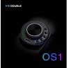 Previo de amplificación y autoamplificación "DOUBLE OS1" con efectos reverb, chorus, delay, micro y bluetooth PILA INCLUIDA.