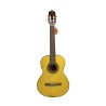 Guitarra flamenca Modesto Malla "Manuela" blanca /D autoamplificada Double OS1