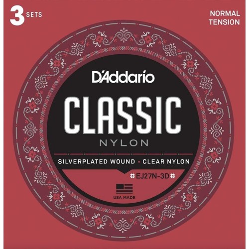 D´ADDARIO Ej27N-3D CLASSIC NYLON. TENSIÓN MEDIA
