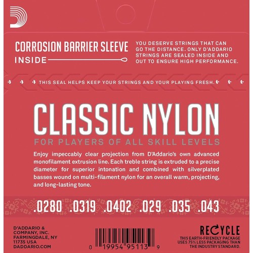 D´ADDARIO Ej27N CLASSIC NYLON. TENSIÓN MEDIA
