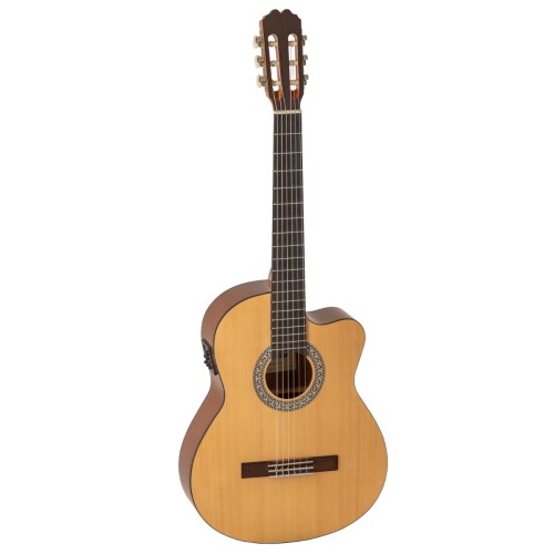 GUITARRA CLÁSICA ADMIRA ALBA 4/4 ELECTRIFICADA CON CUTAWAY SERIE INICIACIÓN BRILLO