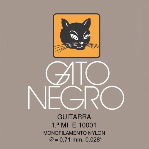 1ª CUERDA CLÁSICA (MI) GATO NEGRO NYLON CLARO