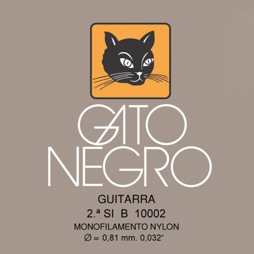 2ª CUERDA CLÁSICA (SI) GATO NEGRO NYLON CLARO