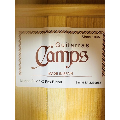Guitarra Flamenca Camps FL-11C Pro Blend Electrificada