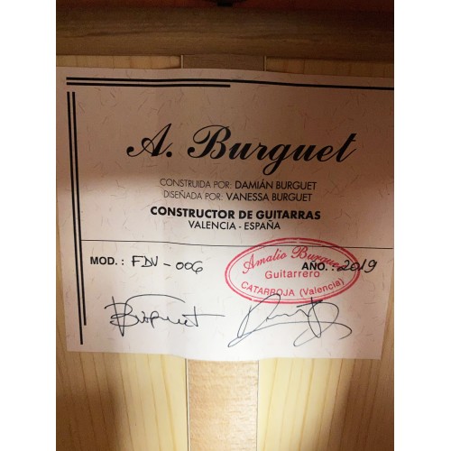 Guitarra Amalio Burguet FDV