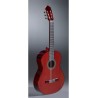 GUITARRA FLAMENCA HERMANOS SANCHIS PS ROJA CON TAPA DE CEDRO Y ESTUCHE FOAM